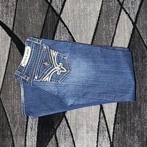 ROCK REVIVAL JAMIE EMBROIDERED BOOT-CUT DENIM JEAN